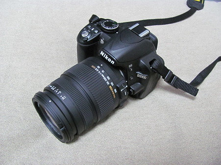 SIGMA 50-200mm D3100装着状態