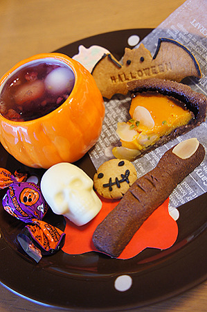 ハロウィンのデザートプレート