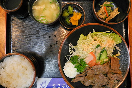 鹿肉定食(道の駅・あさご【兵庫】)・1
