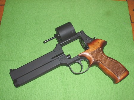 マルシン 「トグサの銃 マテバM-M2007」 シリンダーOPEN状態 Doburoku-TAO